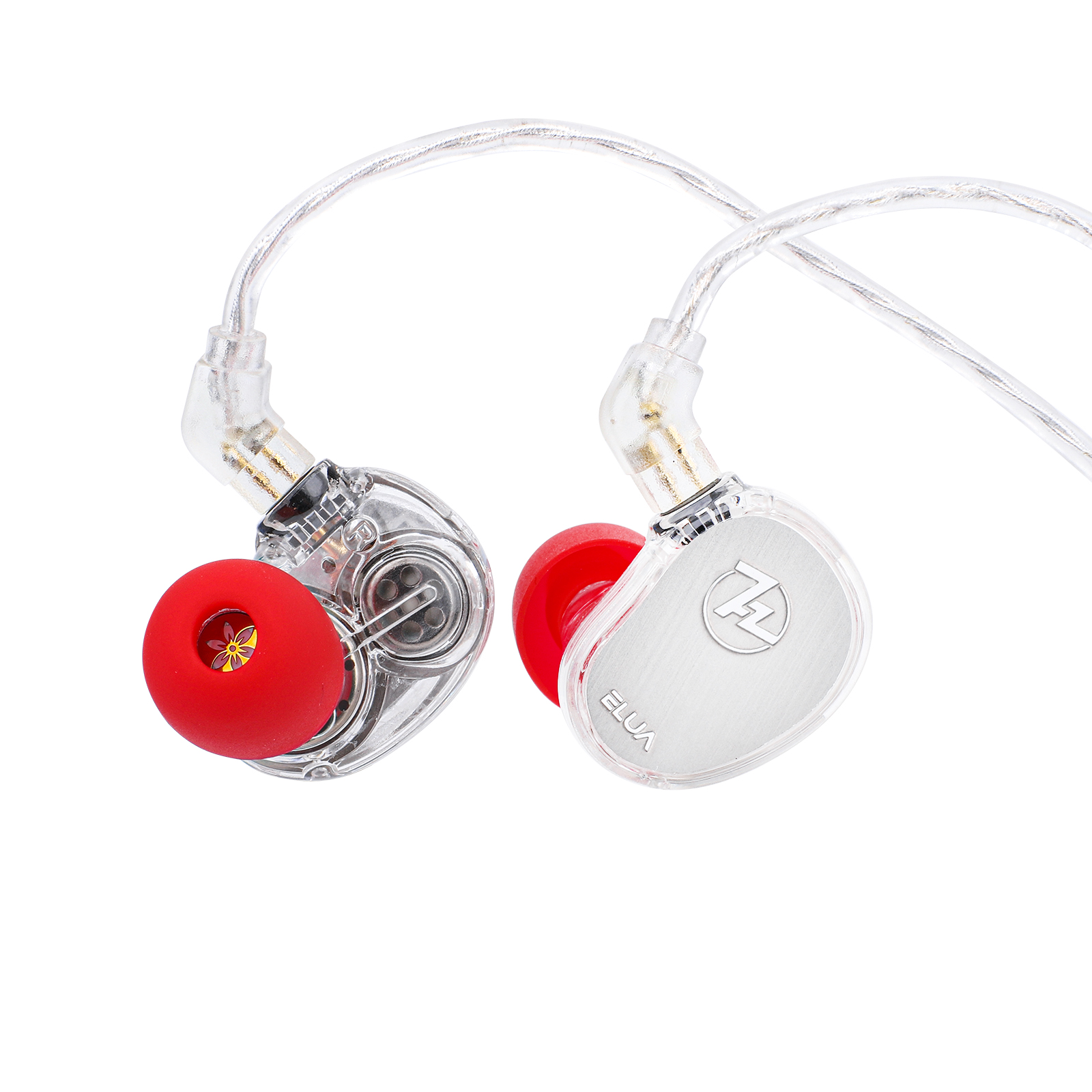 7 Hz--x HBB Elua 10 mm + 8 mm Controlador dinámico dual IEM Auriculares de alta fidelidad con de cable desmontable y sonido equilibrado