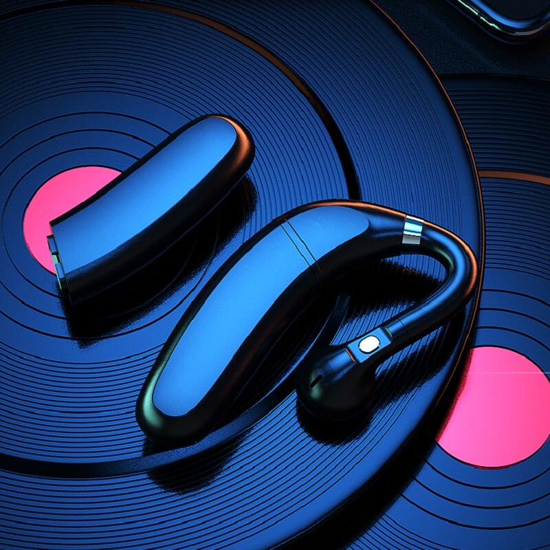 Nyeste trådløse bluetooth headset hovedtelefon hd stereo med mikrofon stemmestyring håndfri øretelefon hovedtelefoner til telefon kørsel