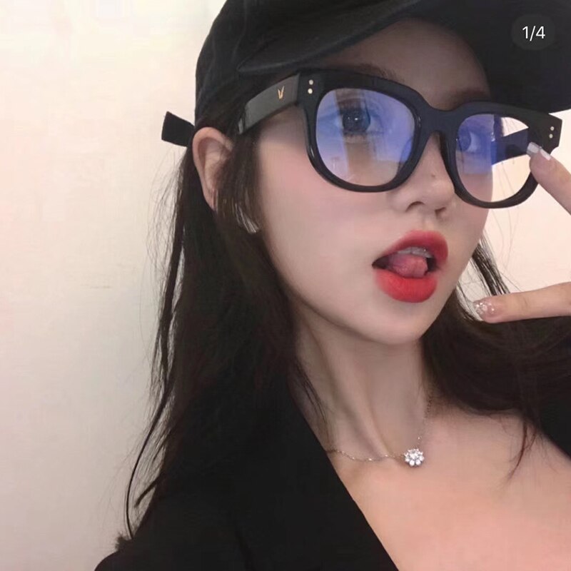 RMM brand unisex Mirror Anti-Blue-ray glasses Plain glasses Lens with Myopic Glasses Frame for women men student