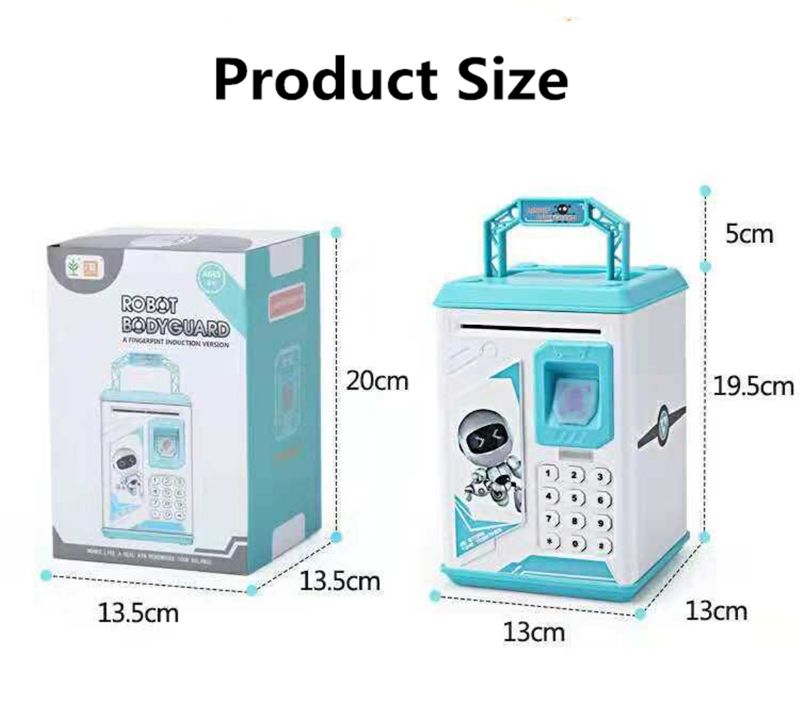 Mini ATM Electronic Coin Bank,Smart Electronic Piggy Bank Safe with Password Mini ATM Electronic Coin Bank,