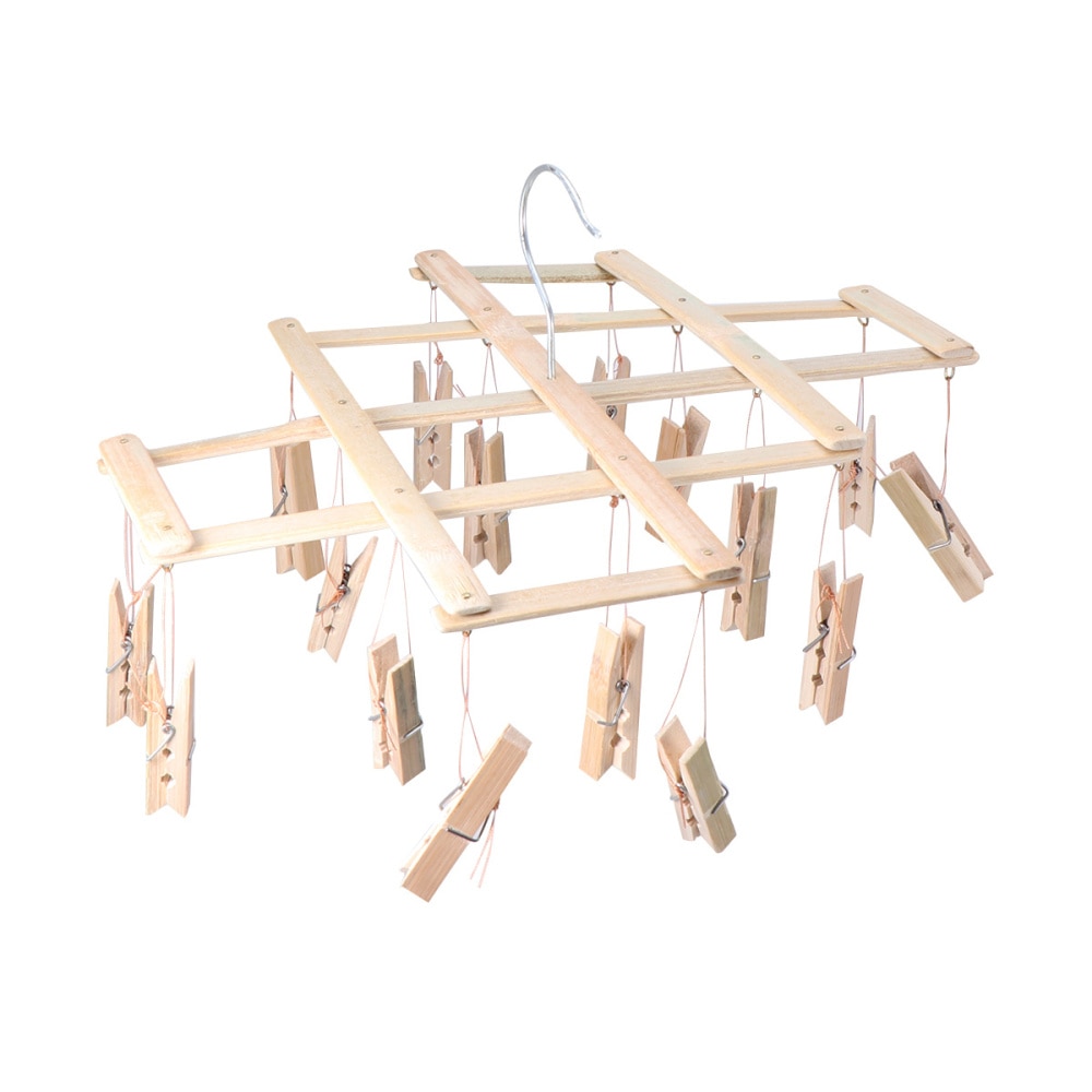 Bamboo Clothes Drying Rack Underwear Drying Rack Sock Drying Rack Bamboo Hanging Drying Rack