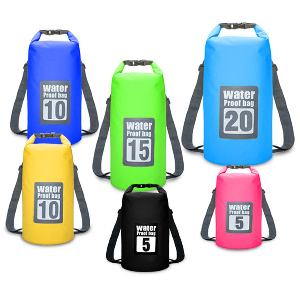 5L/10L/15L/20L Waterdichte Zakken Opslag Dry Sack Bag Voor Kano Kayak Rafting Outdoor Sport Zwemmen tassen Reizen Kit Rugzak