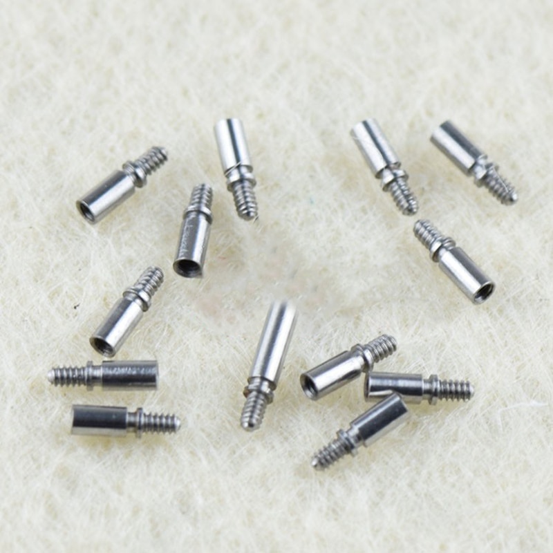 10 stk 0.9mm til 0.9mm ur-viklingsstamme krone-kontakt adapter veksler til ur reparasjon verktøy deler erstatning