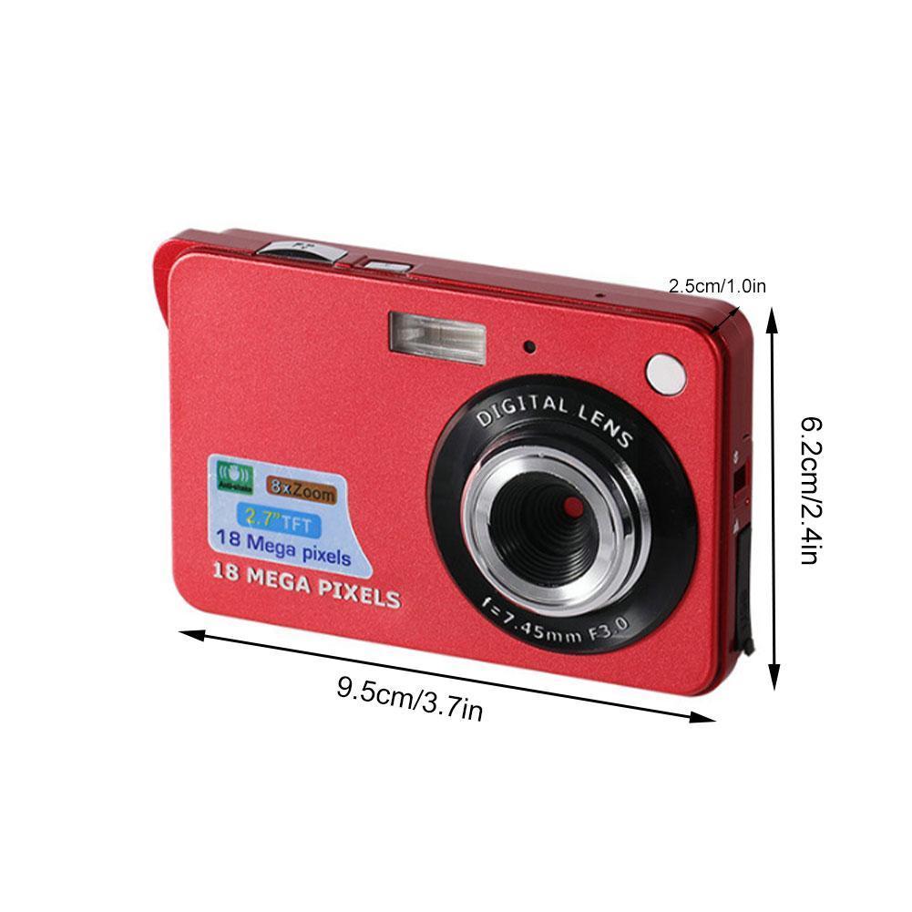2.7 Inch Mini Digitale Camera 24 Megapixels Cmos 8x Camera Vlog Fotografie Recorder Night Digitale Dv Zoom Vedio P7c1