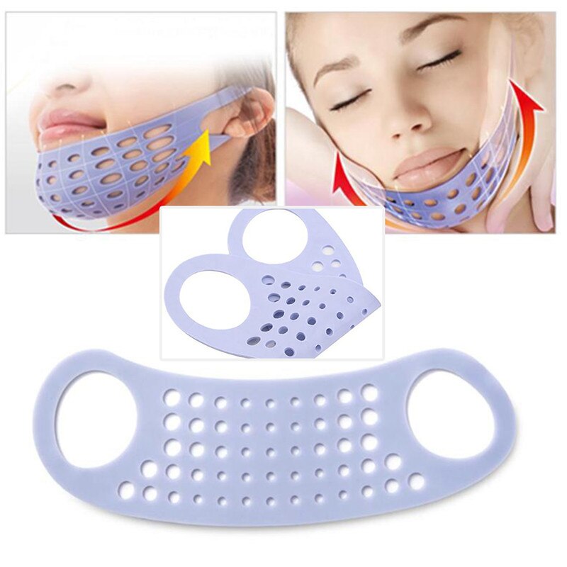 Viso Sottile sollevare su V-a forma di Bendaggio Dimagrante Maschera Forma Cintura anti Rughe Ridurre Il Doppio Mento Collo di Sollevamento Fisicamente sottile Strumento