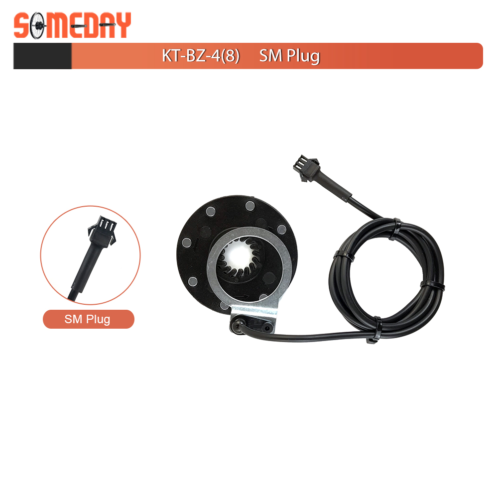 Electric Bike PAS Sensor KT-BZ-8 8 Magnets Pedal Assistant Sensor Ebike PAS Waterproof Plug For Electric Bicycle Conversion Kit: Light Grey