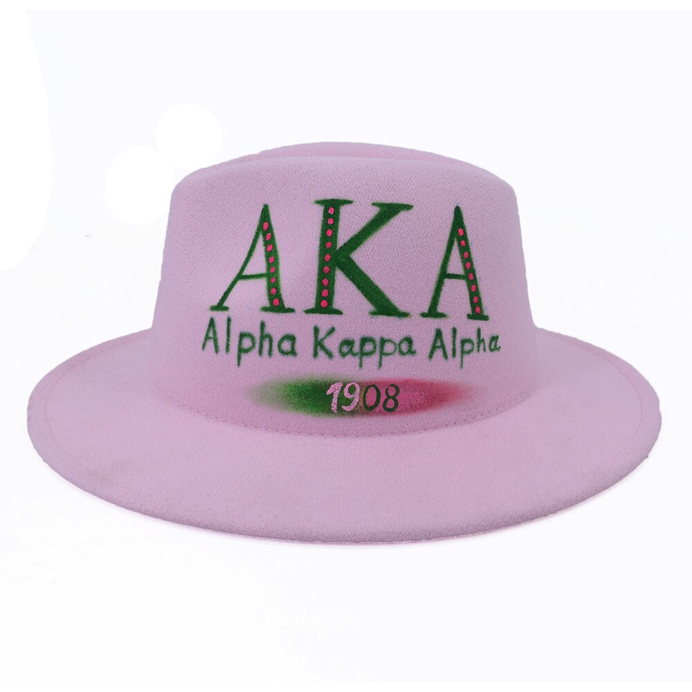 Vrouwen Brede Rand Herfst Fedora Hoed Vilten Hoeden Vintage Afdrukken Kerk Winter Vrouwen Hoeden MZ14: 1