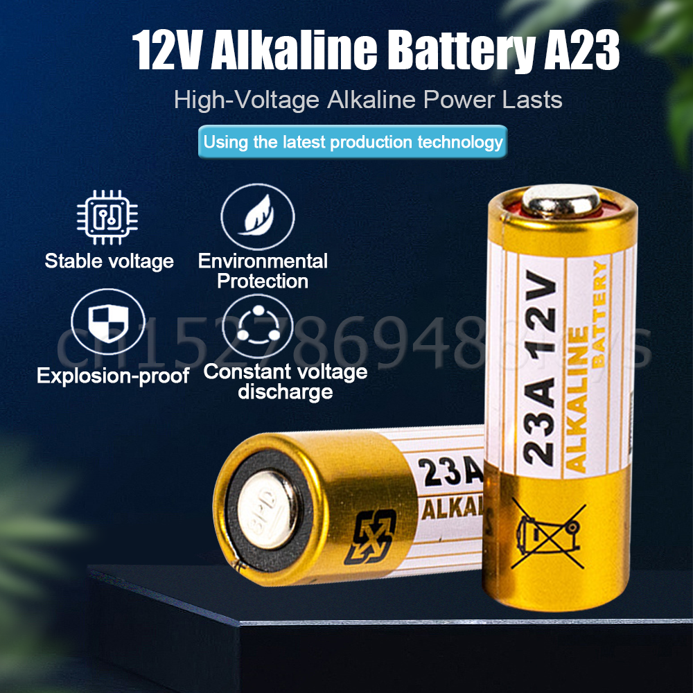 Batería alcalina para timbre, pila seca con Control remoto, 100 piezas, 12V, A23, 23A, 23GA, A23S, E23A, EL12, MN21, MS21, V23GA, L1028, GP23A, LRV08