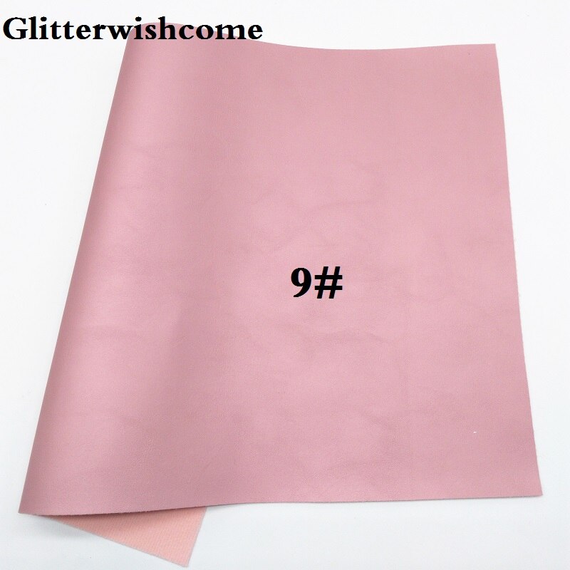 Glitterwishcome 30 x 134cm mini rulla synteettinen nahka, fluo metallinen sileä nahka kangasvinyyli jousille , gm015a: 9