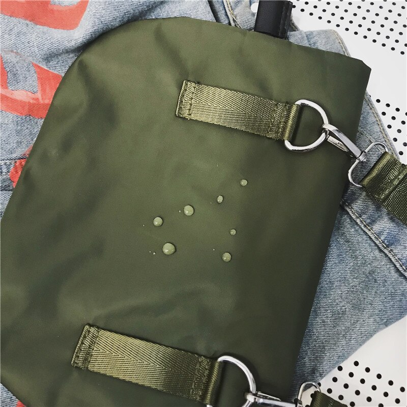 Brust Tasche für Frauen Wasserdichte Nylon Schulter Tasche Hüfte hüpfen Streetwear Funktionale Studenten Harajuku Stil