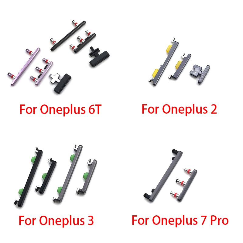 Yan güç anahtarı + ses düğmesi için Oneplus 2 3 5 5T 6T 7 Pro