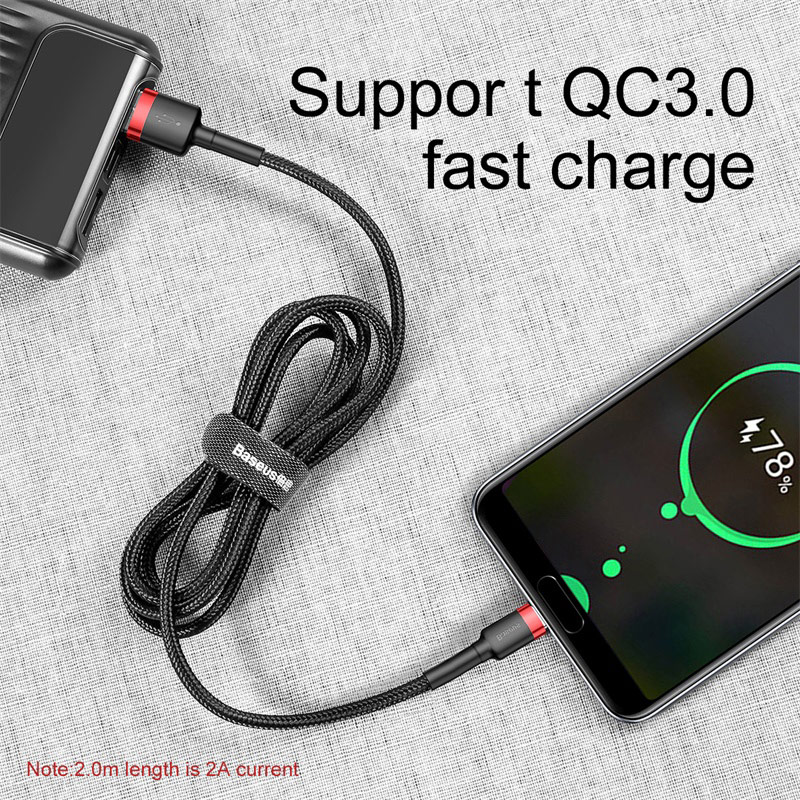 Baseus Usb Type C Kabel Charge Voor Samsung S9 S10 Mobiele Telefoon Snel Opladen Type-C Opladen Usb Draad voor Xiaomi Redmi Data Cord