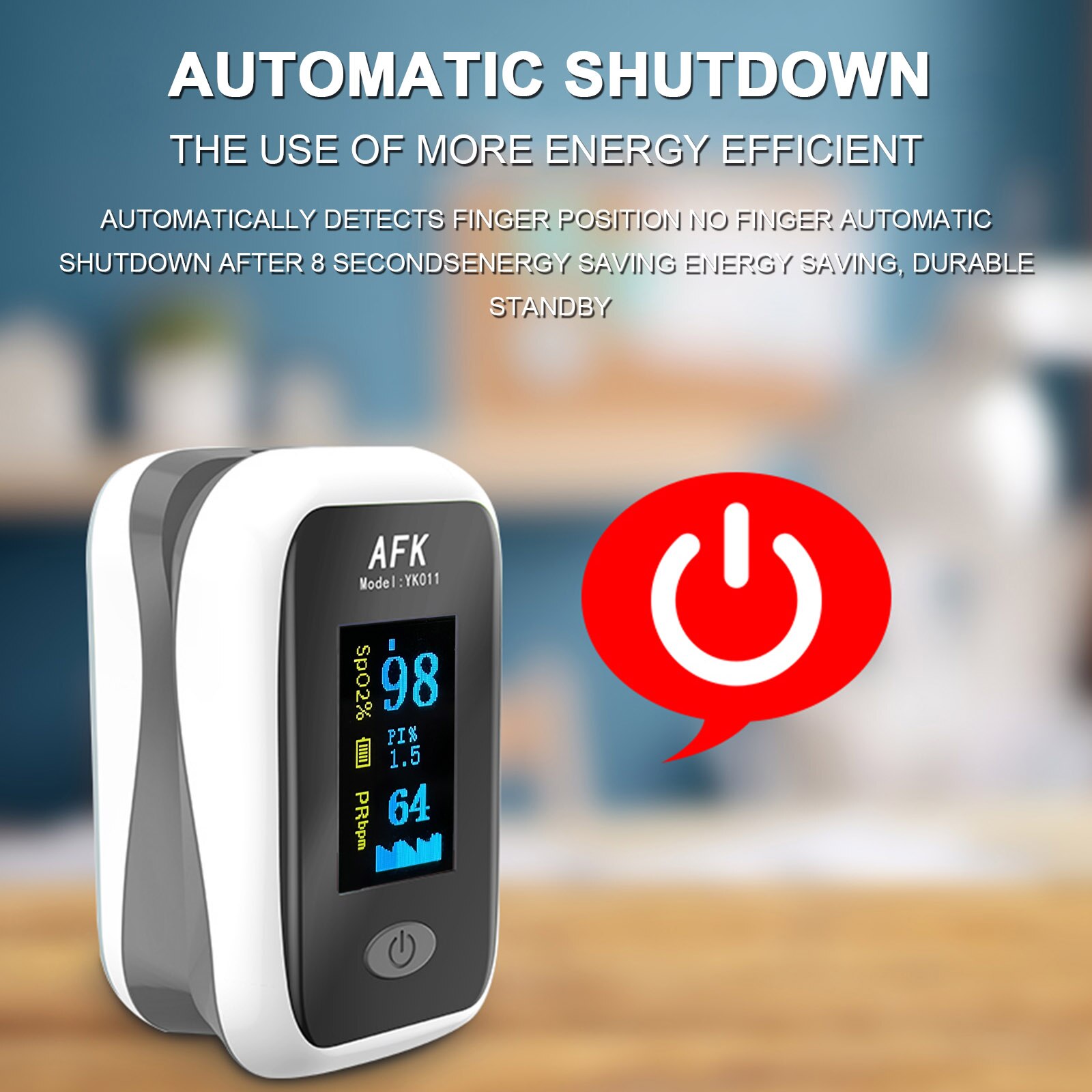 Wrist Blood Pressure Meter Tonometer + Finger Pulse Oximeter Blood Oxygen Saturation &amp; Pulse Rate Monitor + Digital Thermometer