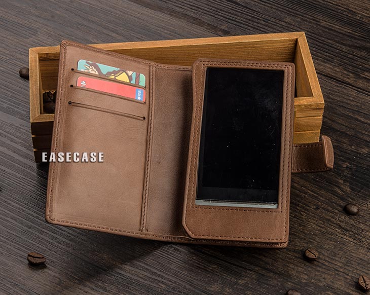 Funda de piel auténtica E4, hecha a medida, para FiiO X7 MARK II MARKII