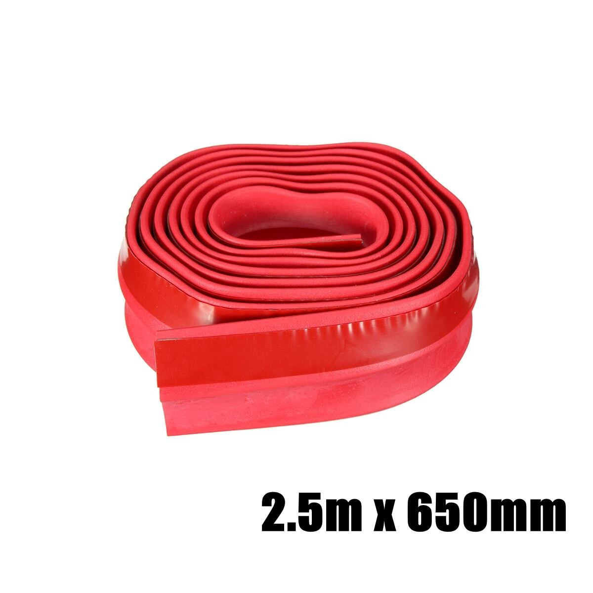 2.5m Anti-scratch Strip Car Front Bumper Protector Rubber Bumper Guards Lip Mouldings Splitter Chin Body Door Pedal Trim