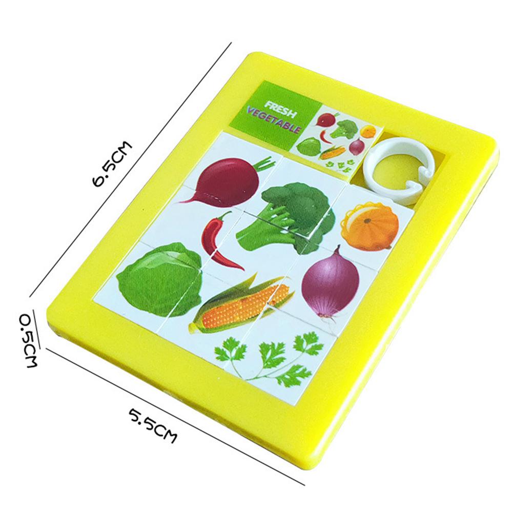 Kids Educatief Speelgoed Bekwame En Prachtige Verschijning Cartoon Diy 9 Grid Flat Jigsaw Moving Puzzel Spel Speelgoed