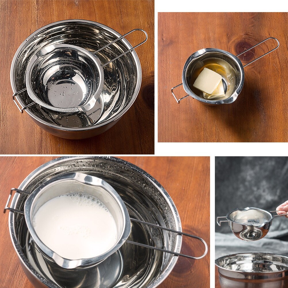 Stainless Steel Kitchen Chocolate Butter Cheese Melting Water Heating Pot Bowl