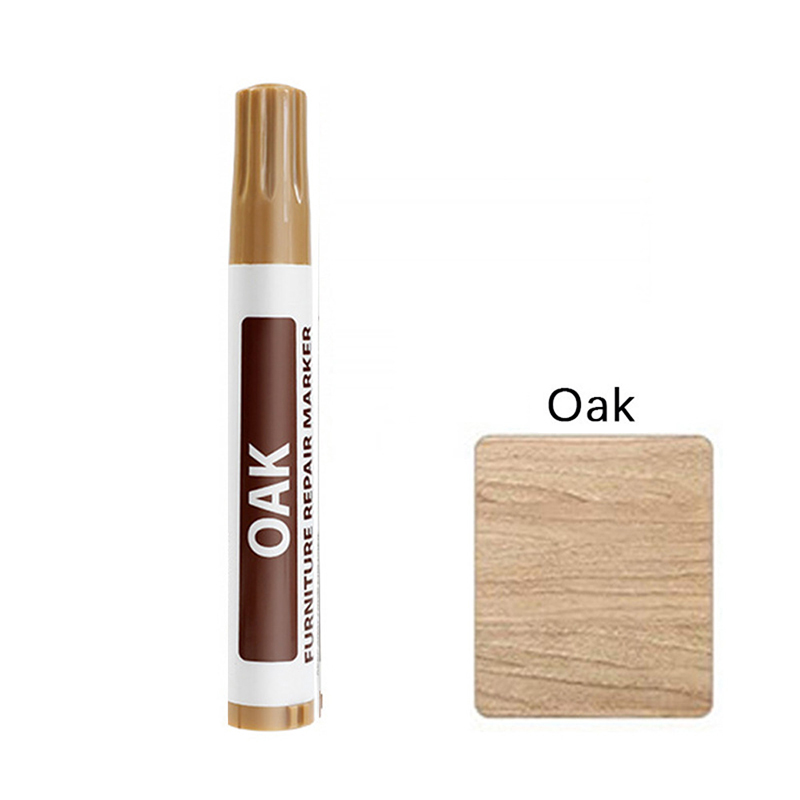8 Colors Waterproof Furniture Touch Up Paint Tools Scratch Stain Paint Peeling Repair Marking Pen Large Capacity Marker Pen: Chocolate