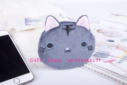 TOP Sell Cats Coin BAG , 6Models 10CM Cats Plush Coin Purse Wallet Pouch , Women Lady's Coin Bags Pouch Handbag Case: 6