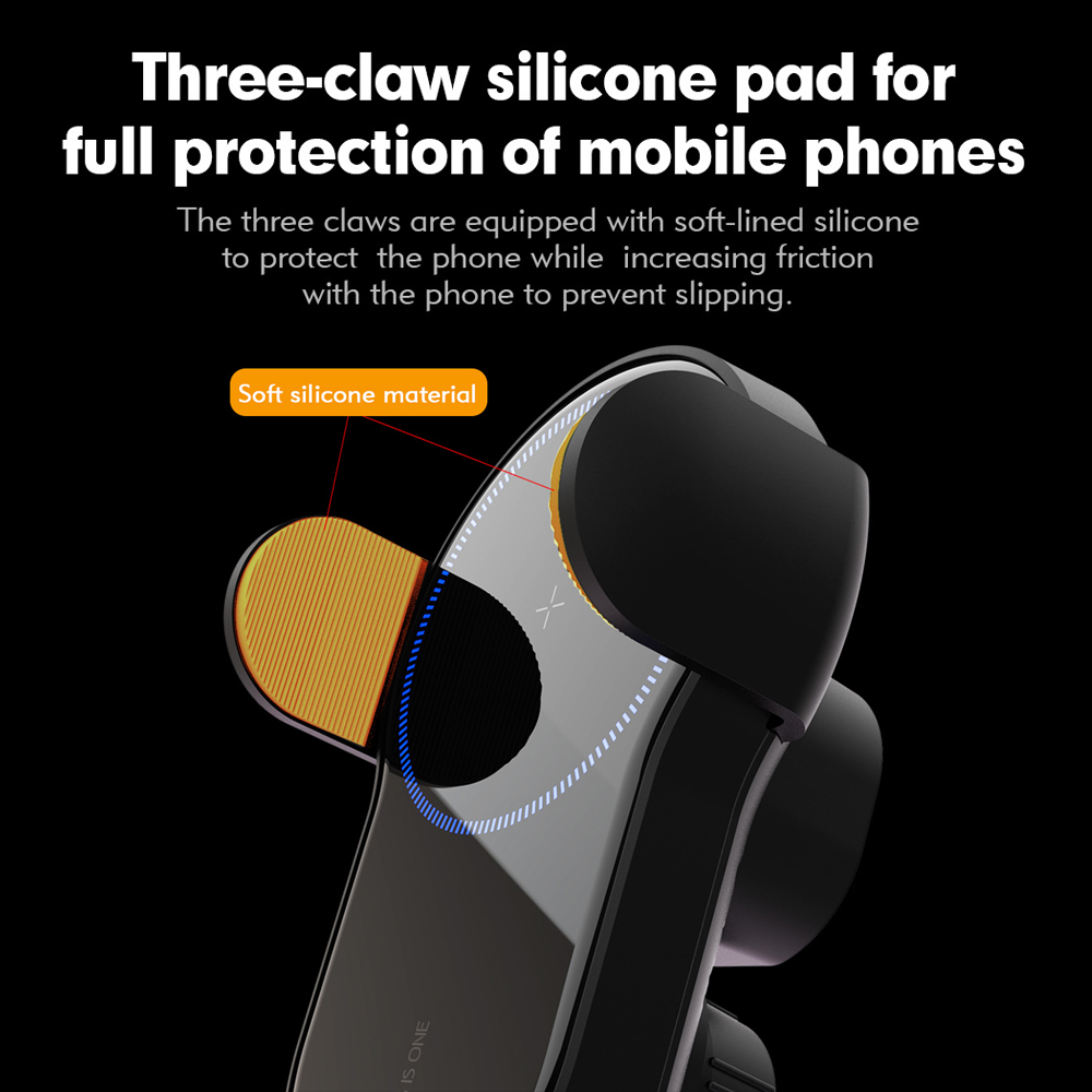 15W Qi Auto Draadloze Opladen Mobiele Telefoon Houder Zwaartekracht Infrarood Sensor Houder Auto Sensor Vastklemmen Air Vent Telefoon Beugel