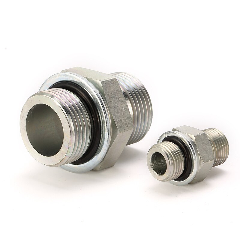 1BG Bsp Draad Met O-Ring En Ijzer Moer Hydraul Passen Fabrikanten Hydraulische Geperste Slang Adapter