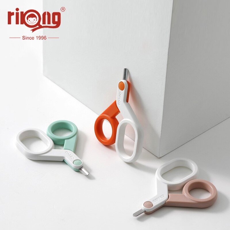 Rikang bébé ciseaux bébé ciseaux à ongles bébé tondeuse ciseaux soins pratique bébé produits de soin: RK-X4031-Random