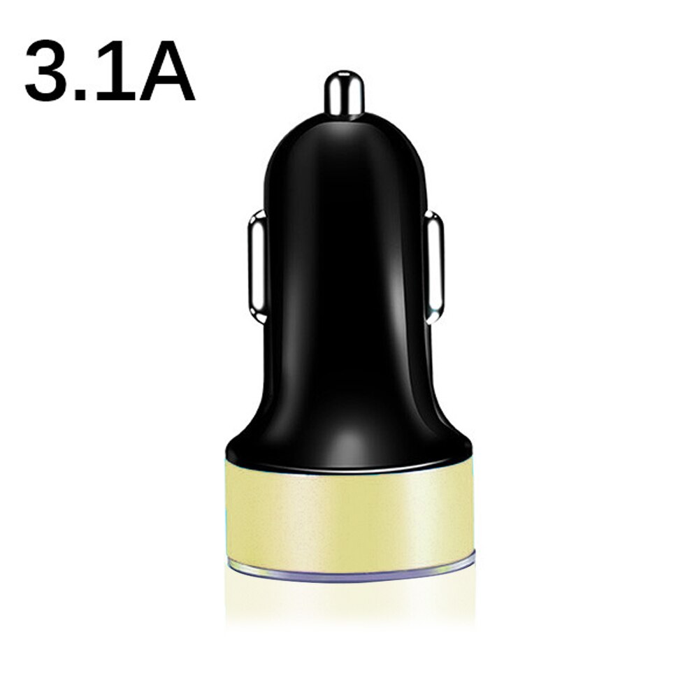 Rainwayer 3,1 EINE 5V Dual USB Auto Ladegerät Mit LED-anzeige Universal- Telefon Auto-Ladegerät für Xiaomi Samsung s8 iPhone X 8 Plus Tablette: 3.1A-Gold