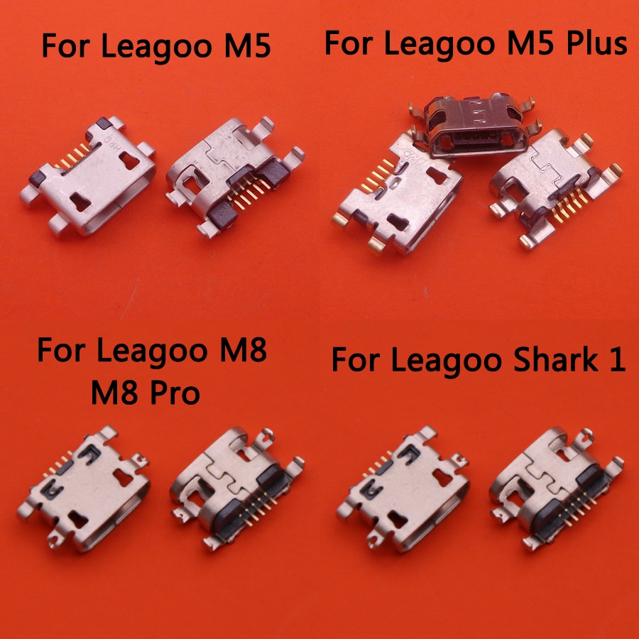 2pcs Voor Leagoo M5/M5 Plus/M8/M8 Pro/Shark 1 Power Poort Opladen Reparatie vervanging Jack Socket Plug Connector Mini Micro USB