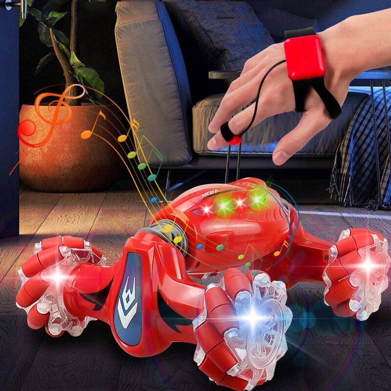 Coche teledirigido de doble cara, 2,4G, 360 grados, acrobático, doble Control remoto, giro