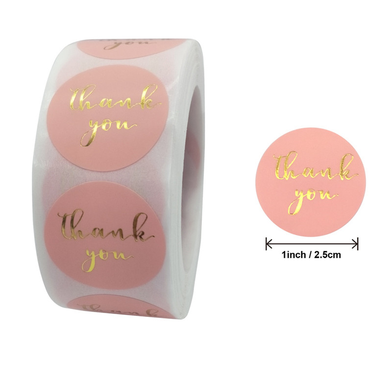 Seal Sticker 500pcs Thank You Stickers Supporting My Small Business Labels Festival Birthday Party Card Decoration: HN03