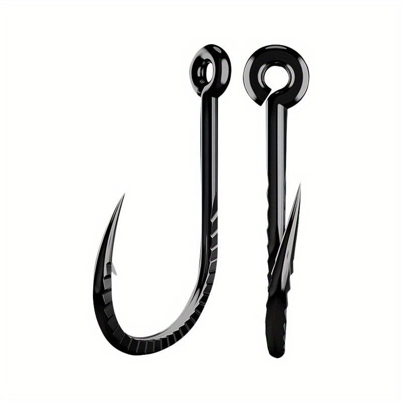 Titanium Alloy Fish Hooks 50 Pieces/box Crooked Mo...  Grandado