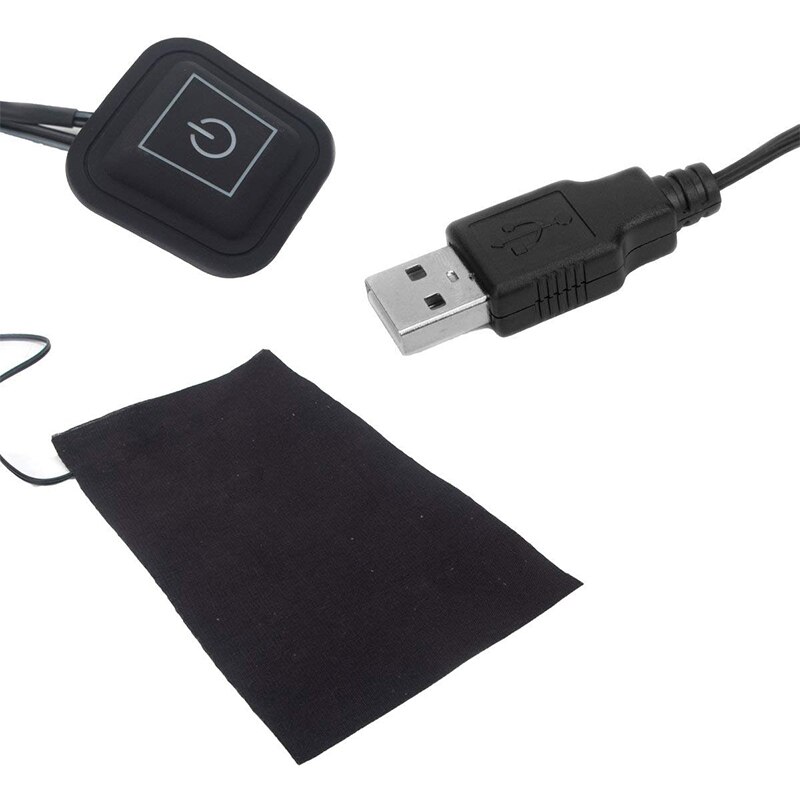Usb-laddade klädvärmare 5v elektrisk värmeplatta med 3 växeljusterbar temperaturvärmare för väst