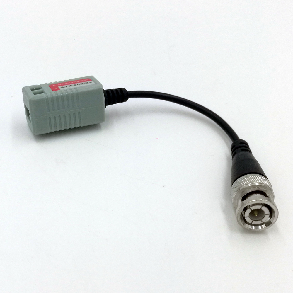 20 pcs pasivo retorcido transceptor de Video Balun BNC macho a CAT5 RJ45 UTP para CCTV AHD DVR sistema de cámaras de seguridad