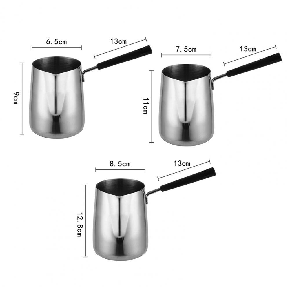 Milk Jugs Stainless Steel Milk Frothing Jugs Coffee Pitcher Pull Flower Cup Cappuccino Milk Pot Espresso Cups Milk Melting Pot
