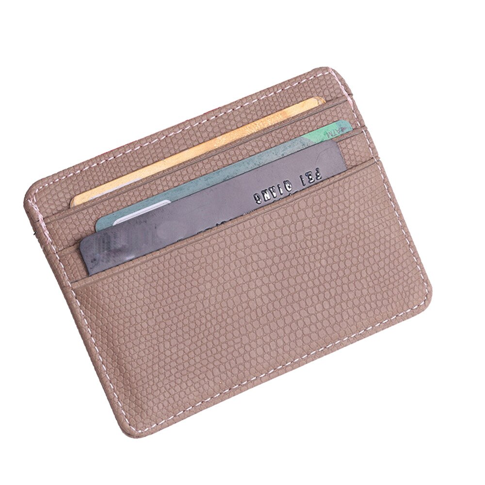 #H15 leather card holder slim business card id holder credit card case thin small wallet for men cardholder