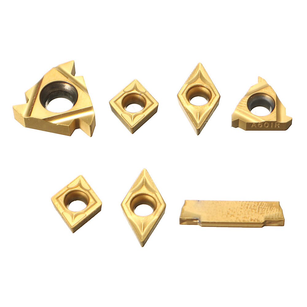 7 Uds. De 12mm de vástago de torno de barra de mandrinado conjunto de portaherramientas de torneado con insertos de carburo Juego de Herramientas de máquina herramientas accesorios de piezas