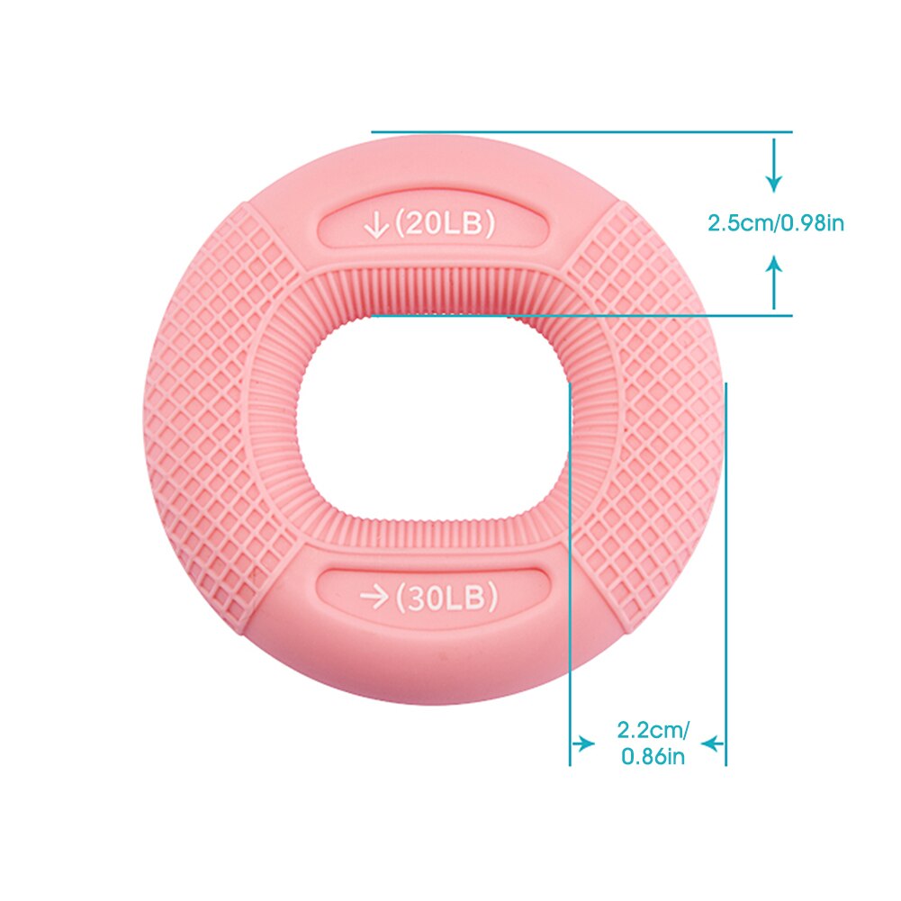 Hand Grip Strengthener Grip Exerciser 2 Strengths in One for Adults and Kids: Pink