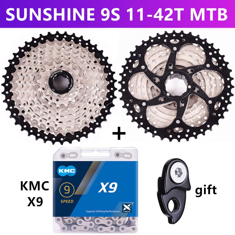 SONNENSCHEIN MTB/rennrad 9/27 geschwindigkeit Variable geschwindigkeit kassette schwungrad 11-23T/25T/28T/32T/36T/40T/42T/46T/50T kassette schwungrad: MTB 42T und X9