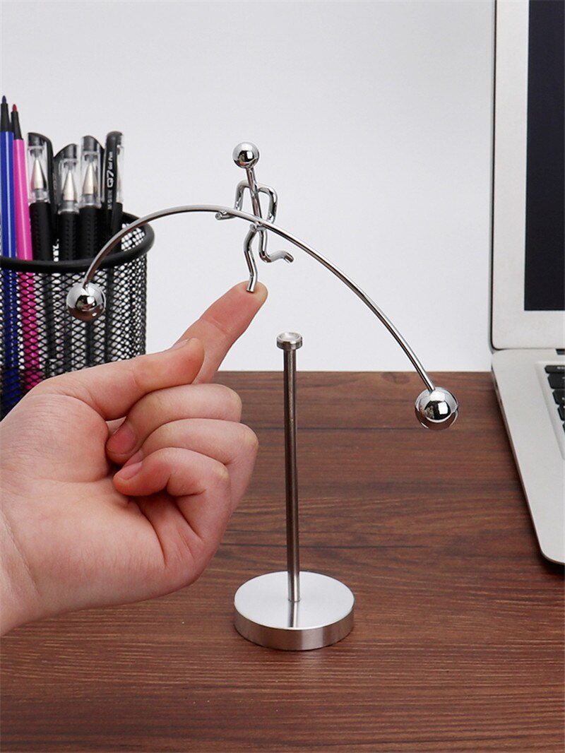 Wyważanie dynamiczne instrument wahadło newtona fizyki kubek wieczny ruch maszyna robić ozdoby na biurko nauka zabawki dla dzieci 1pc