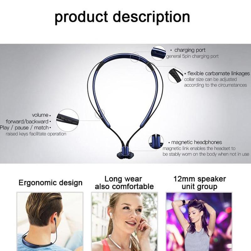 Sem fio bluetooth neckband fone de ouvido para samsung nível u bluetooth bons fones estéreo microfone qualidade som o2w3