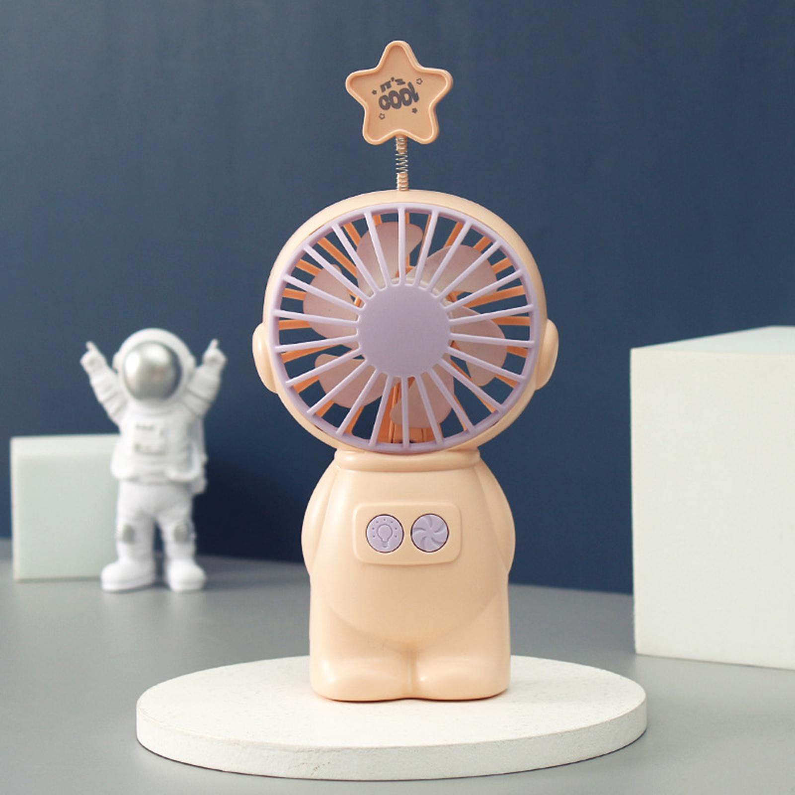 Usb Oplaadbare Ventilator Met 400Mah Batterij Operated Persoonlijke Bureau Fan Draagbare Handheld Fan Voor Travel Office Thuis Outdoor