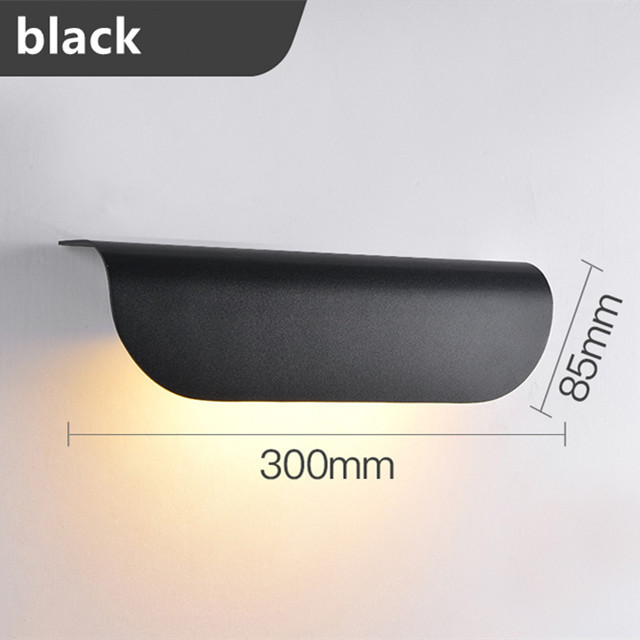 led outdoor waterproof wall light IP67 balcony aisle light long strip door exterior wall light: light green / Warm White / 6W