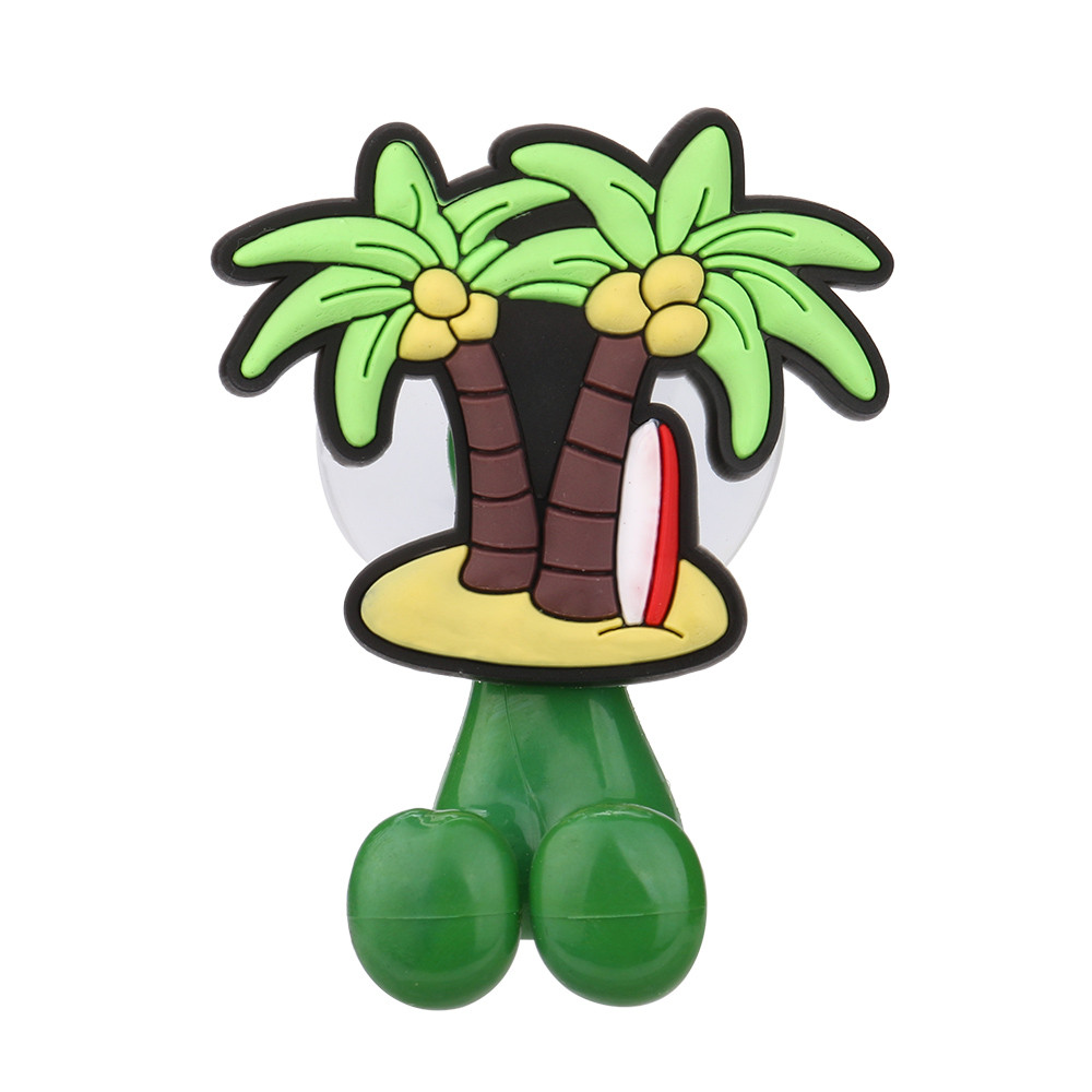 Newest 3D Cute Cartoon Kids Toothbrush Toothpaste Holder Wall Mounted Suction Cup Bathroom Decor Wall Mount Stand 3