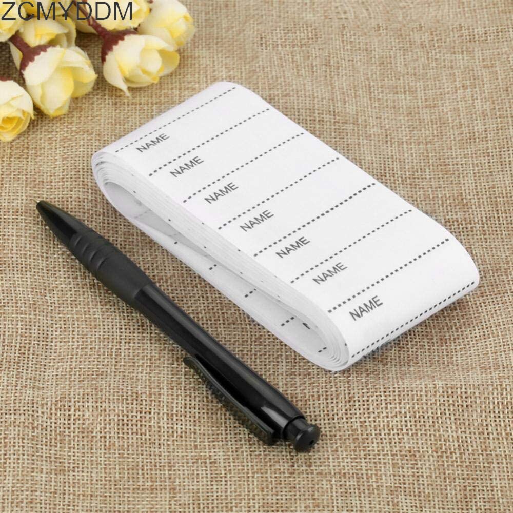 ZCMYDDM 200PCS Iron on Name Labels Garment Fabric with Marker pen for Clothes Labels DIY Sewing Accessories