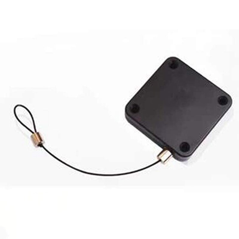 Cuerda de alambre automática para cerrar puertas, caja de tracción antirrobo que puede cerrar automáticamente todas las puertas (negro)