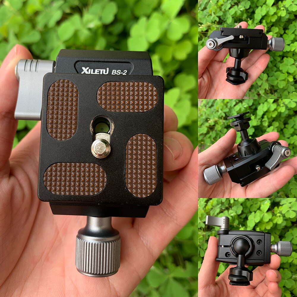 XILETU BS2 Tripod Ball Head 360 Degree Video Stand Panoramic Heads for DSLR Camera Head Tripod Head Accessories
