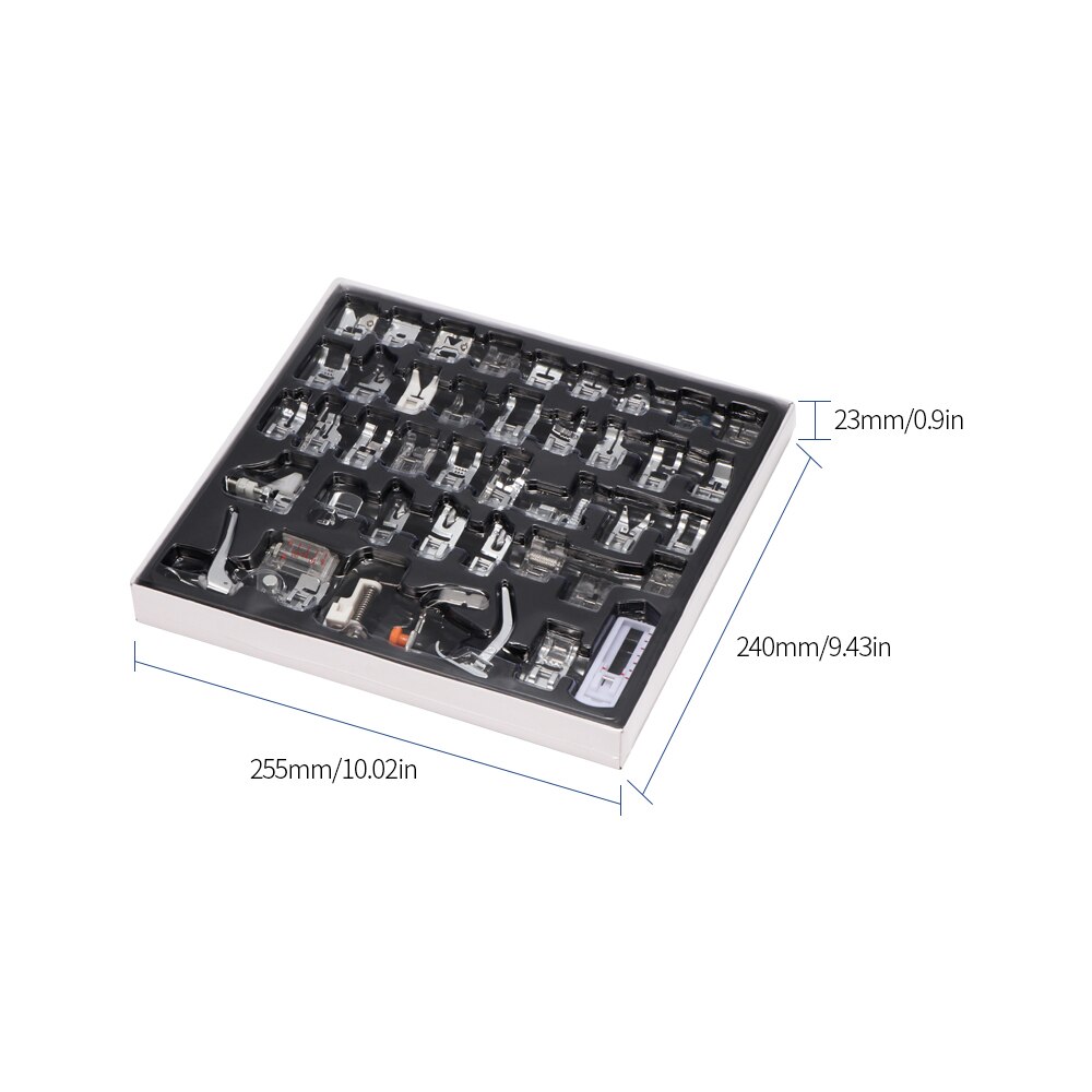 42 Pcs Home Domestic Sewing Machine Feet Presser Sewing Machine Foot Sewing Accessories Prop Kits