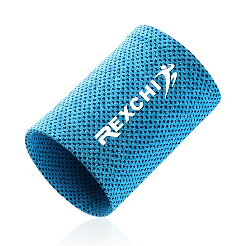Cooling Polsband Zweetbandjes Sport Pols Bandjes Zweet Bands Voor Vrouwen Gym Yoga Volleybal Sport Levert Brace Ondersteuning: Blue / S