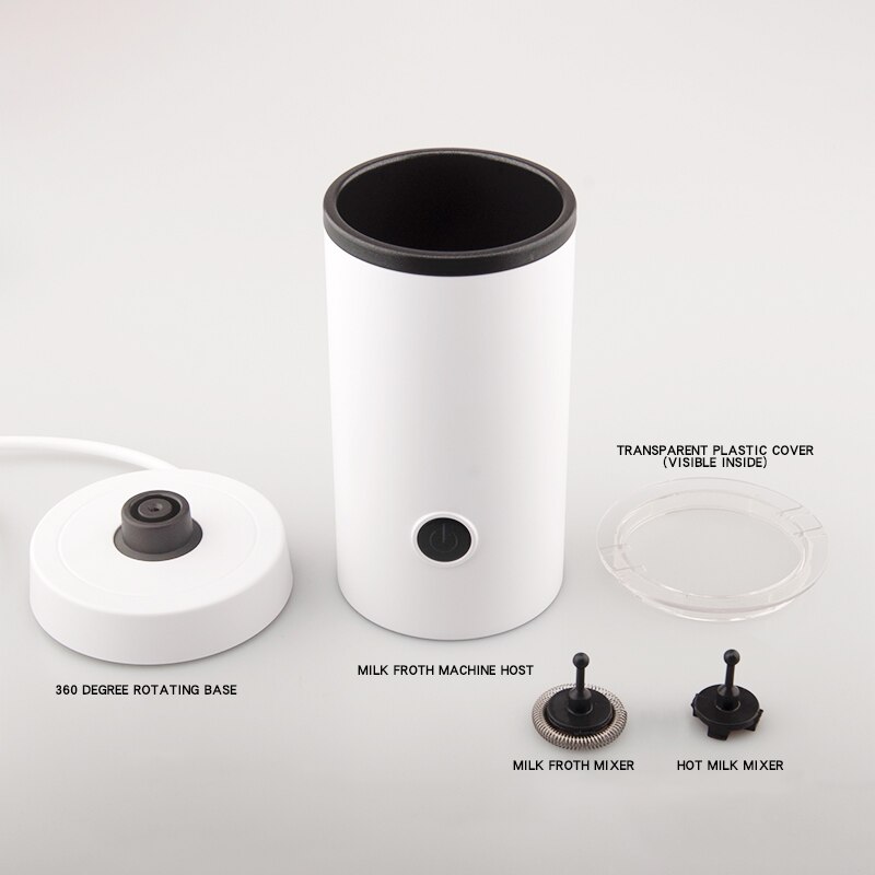 Automatische melkopschuimmachine voor huishoudelijk gebruik, 550w elektrische melkkachels, koffiemelkopschuimer, mini-koffiezetapparaat