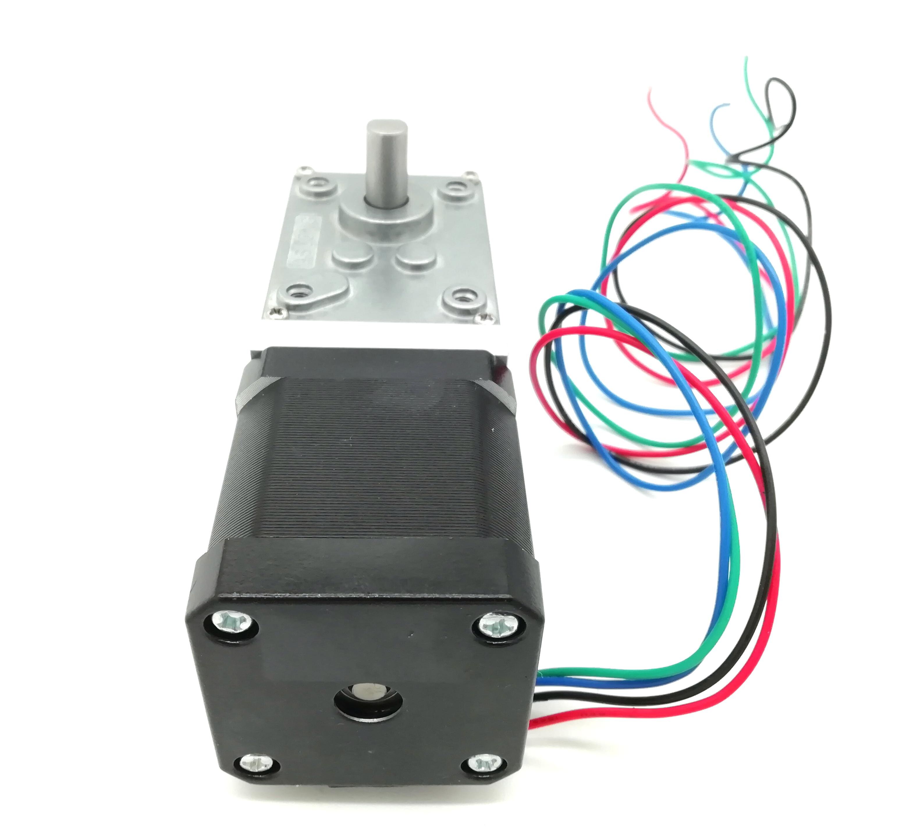 NEMA17 Turbine Worm Gear Stepper motor Hybrid 2 Phase 4 wires
